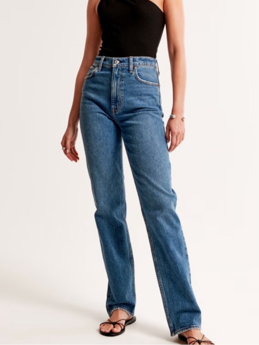 NWOT Abercrombie 8R 90s Straight Ultra High Rise Jeans